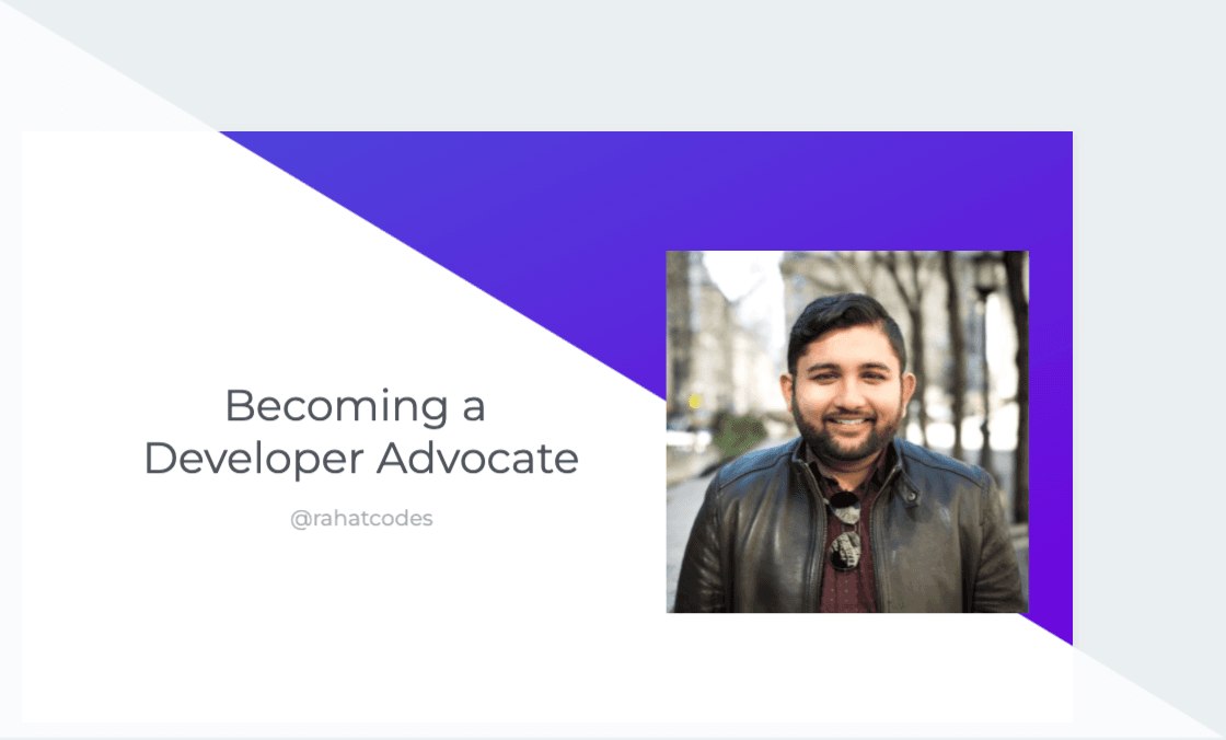 Becoming a Developer Advocate