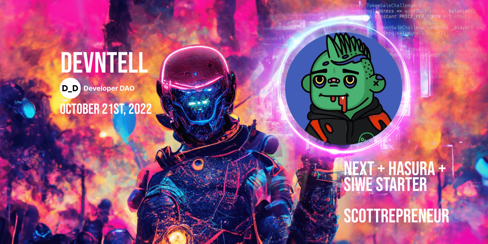 DevNTell - Web3Talks & Next+Hasura+SIWE template